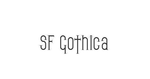 SF Gothican font thumb